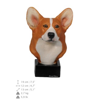 Welsh Corgi ręcznie pomalowana statuetka Art-Dog